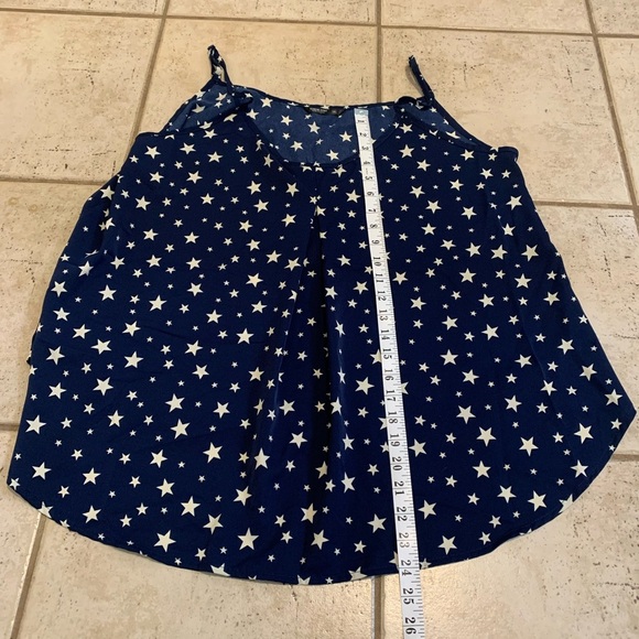 💜 Shein Curve Blue & White Star Print Cami Tank Top - 1XL - Picture 6 of 7
